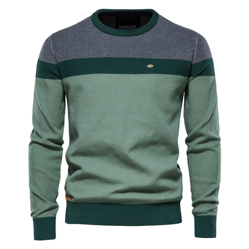Suéter de Tricô Masculino Aiopeson - Mensfield Shop
