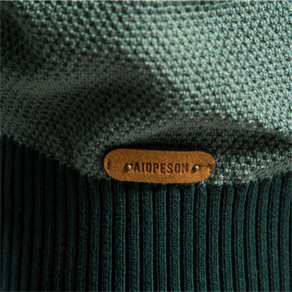 Suéter de Tricô Masculino Aiopeson - Mensfield Shop