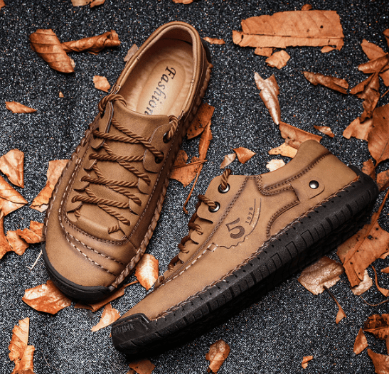 Sapato Vintage de Couro Masculino - Mensffield Shop