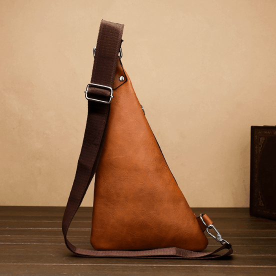 Bolsa Jeep de Couro Transversal Triangular - Mensfield Shop