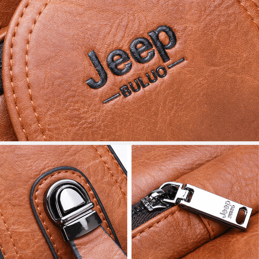 Bolsa JEEP de Couro Multiuso Transversal - Mensfield Shop
