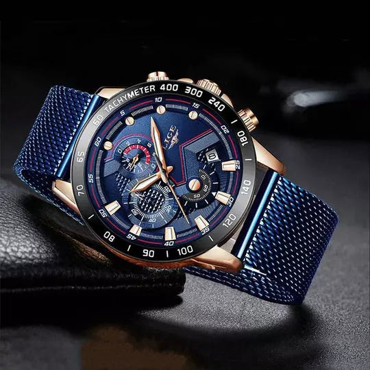 Relógio Lige Sport Pulseira de Aço