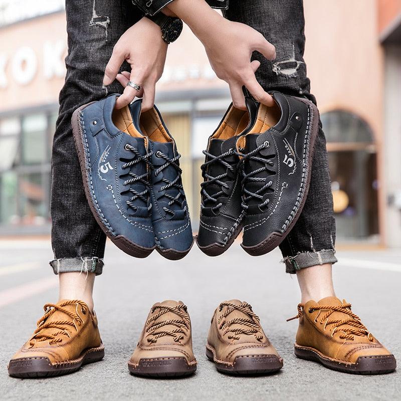 Sapato Vintage de Couro Masculino - Mensffield Shop