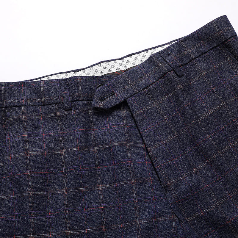 Terno Masculino Xadrez Mensfield Paletó + Colete + Calça