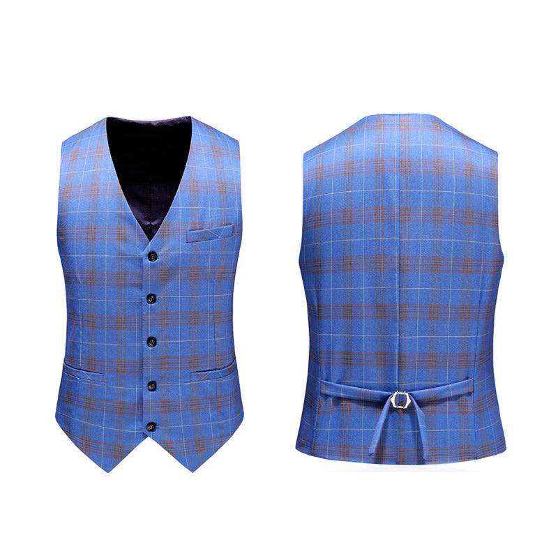 Terno Masculino Xadrez Vintage Mensfield Paletó + Colete + Calça
