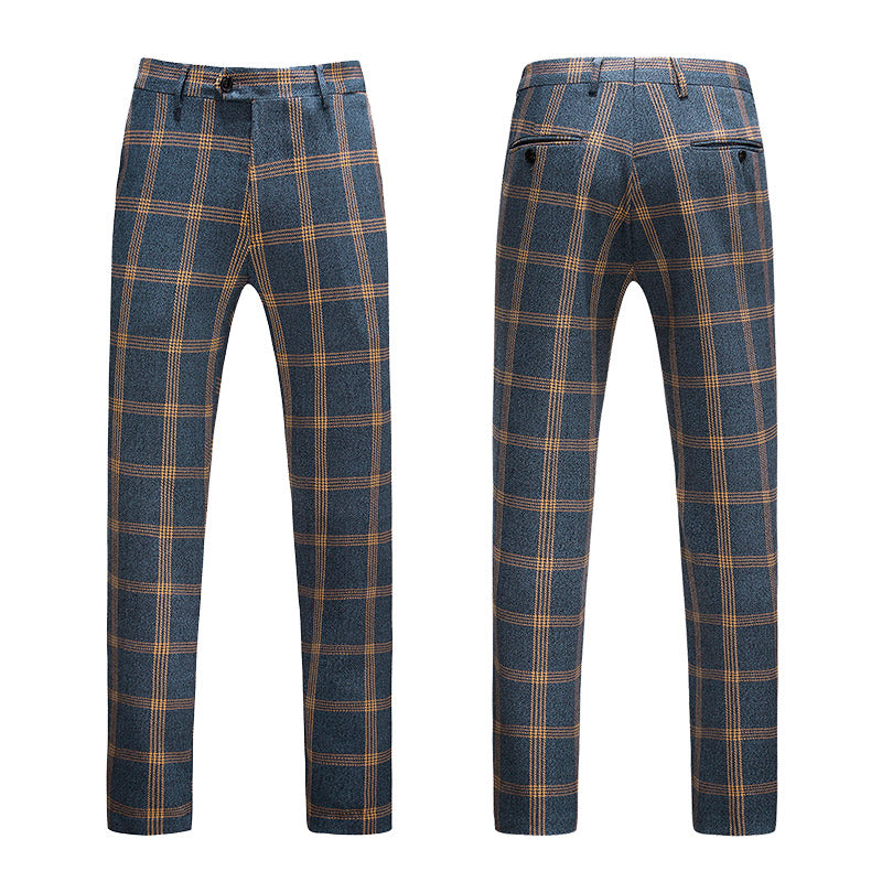Terno Masculino Xadrez Vintage Mensfield Paletó + Colete + Calça