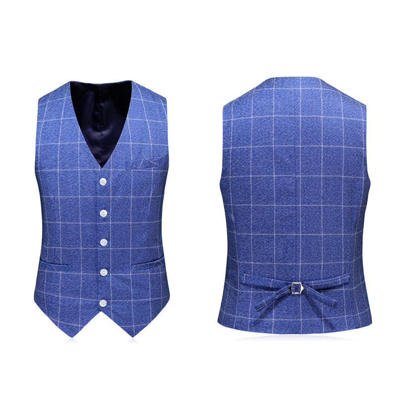Terno Masculino Xadrez Vintage Mensfield Paletó + Colete + Calça