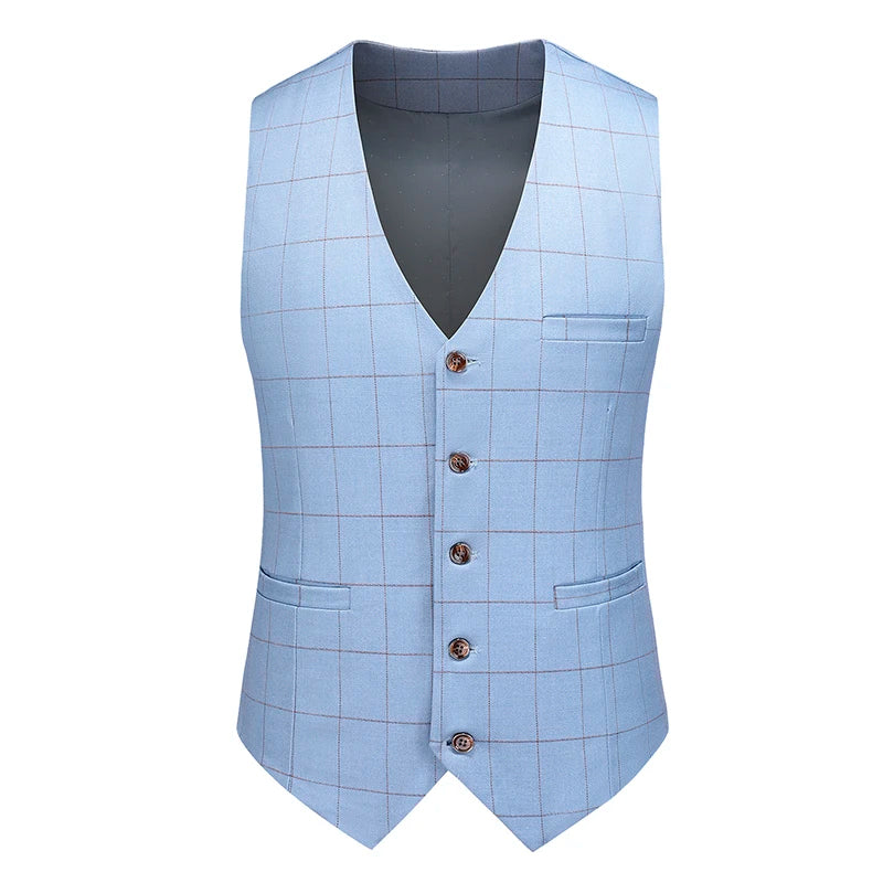 Terno Masculino Xadrez Mensfield Paletó + Colete + Calça