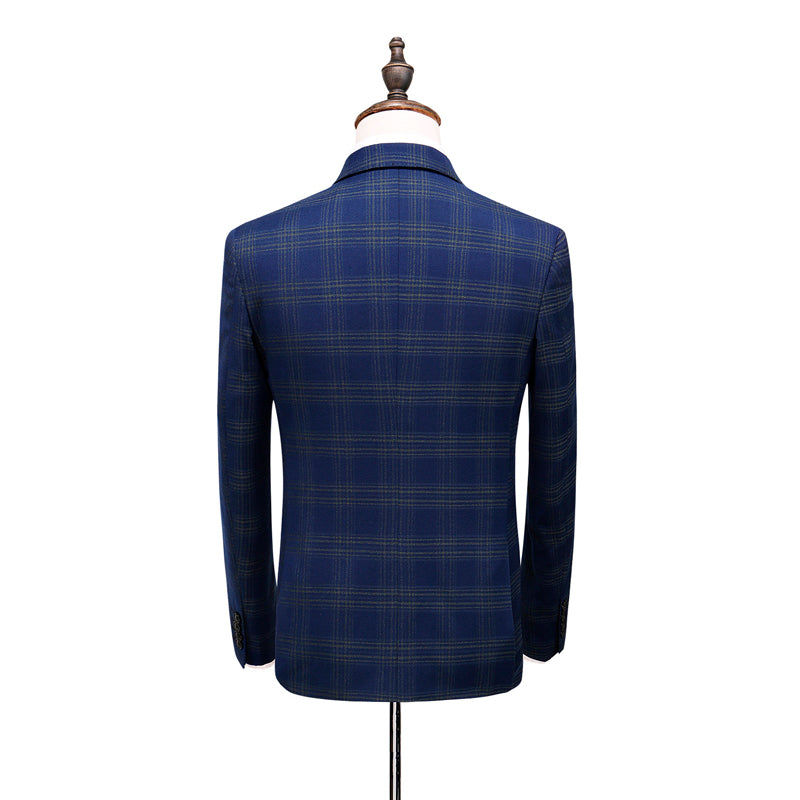 Terno Masculino Xadrez Vintage Mensfield Paletó + Colete + Calça