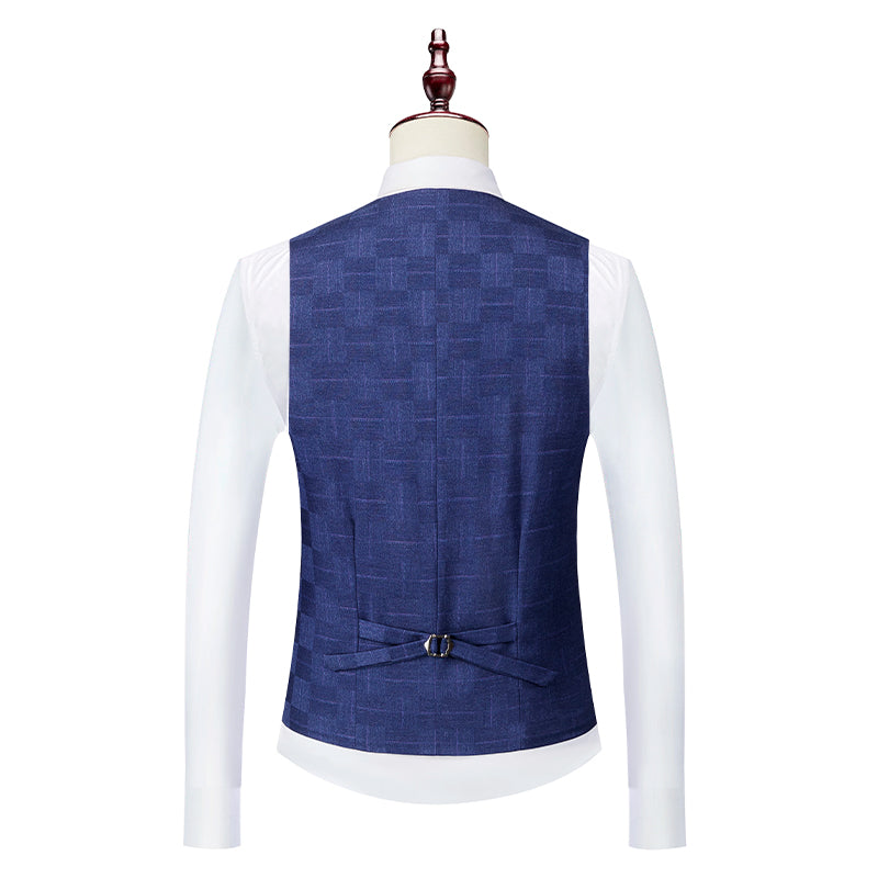 Terno Masculino Vintage Xadrez Mensfield Paletó + Colete + Calça