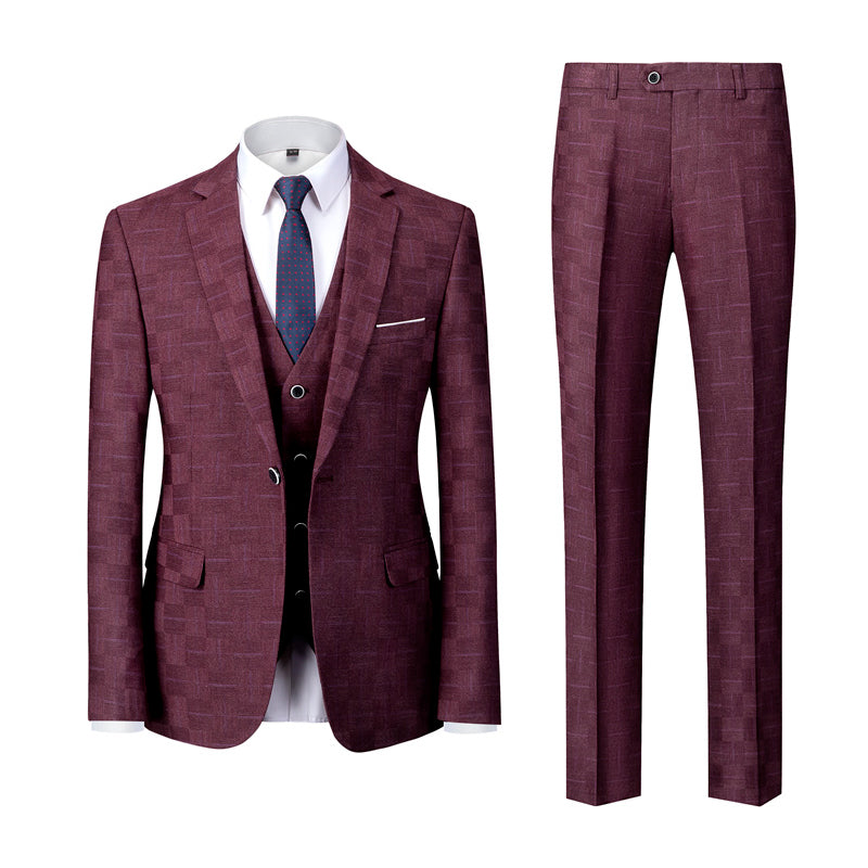 Terno Masculino Vintage Xadrez Mensfield Paletó + Colete + Calça