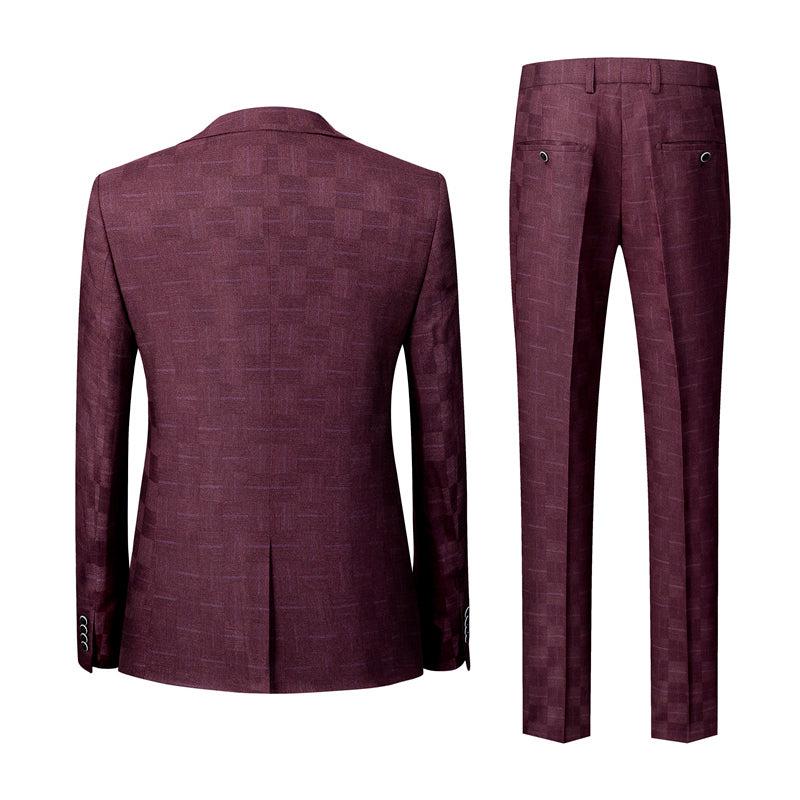 Terno Masculino Vintage Xadrez Mensfield Paletó + Colete + Calça