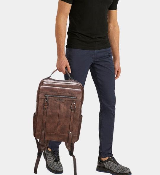 Mochila JEEP de Couro Executive - Mensfield Shop