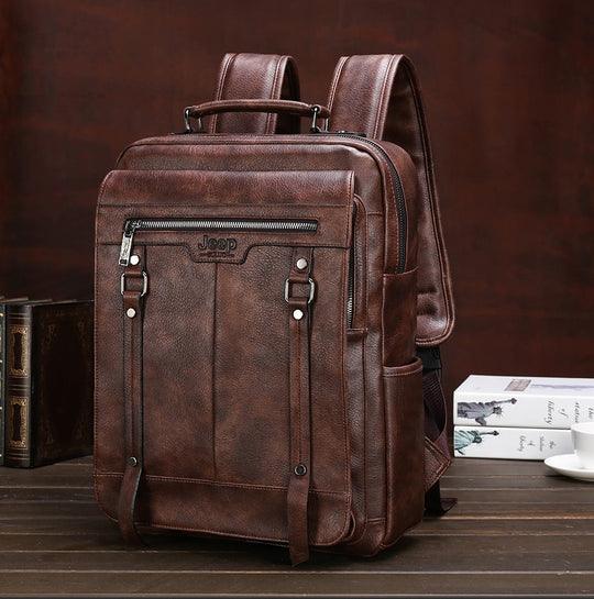 Mochila JEEP de Couro Executive - Mensfield Shop