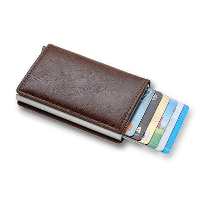 Carteira Masculina RFID Couro Minimal - Mensfield Shop