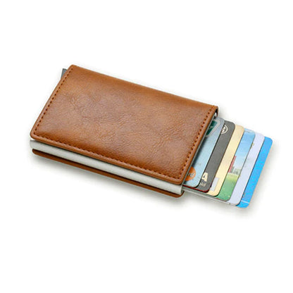 Carteira Masculina RFID Couro Minimal - Mensfield Shop