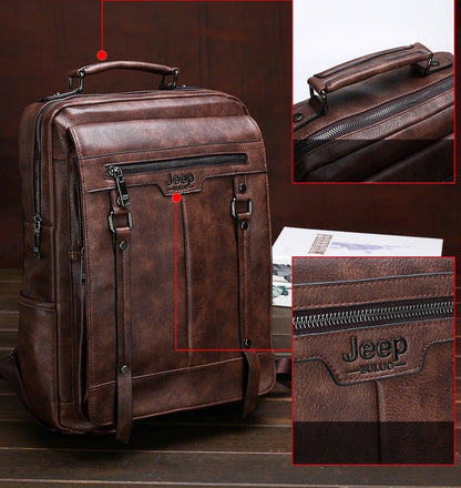 Mochila de Couro Executiva