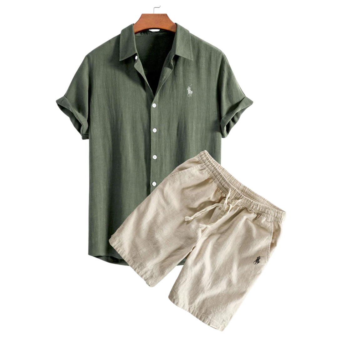 Rаlph Laurеn™ Premium Linen Shirt & Shorts Set