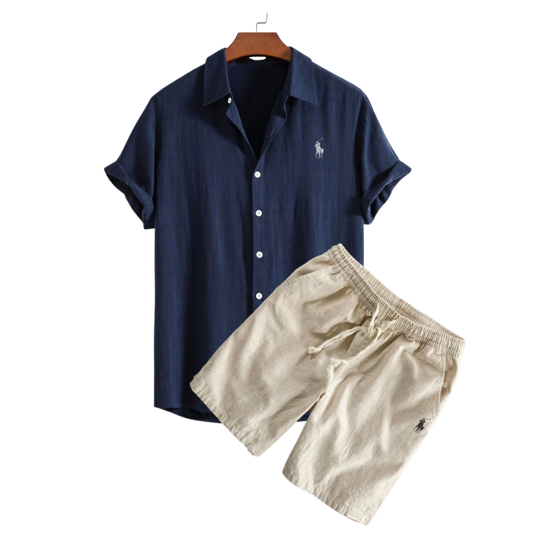 Rаlph Laurеn™ Premium Linen Shirt & Shorts Set