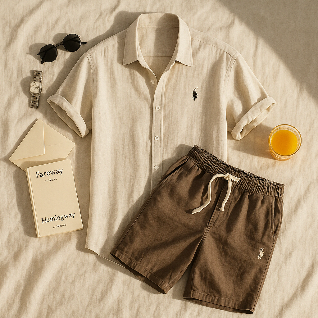 Rаlph Laurеn™ Premium Linen Shirt & Shorts Set