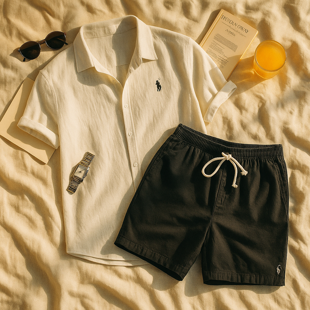 Rаlph Laurеn™ Premium Linen Shirt & Shorts Set