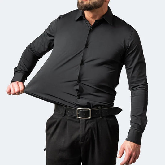 Camisa Social Elástica Anti Amassado