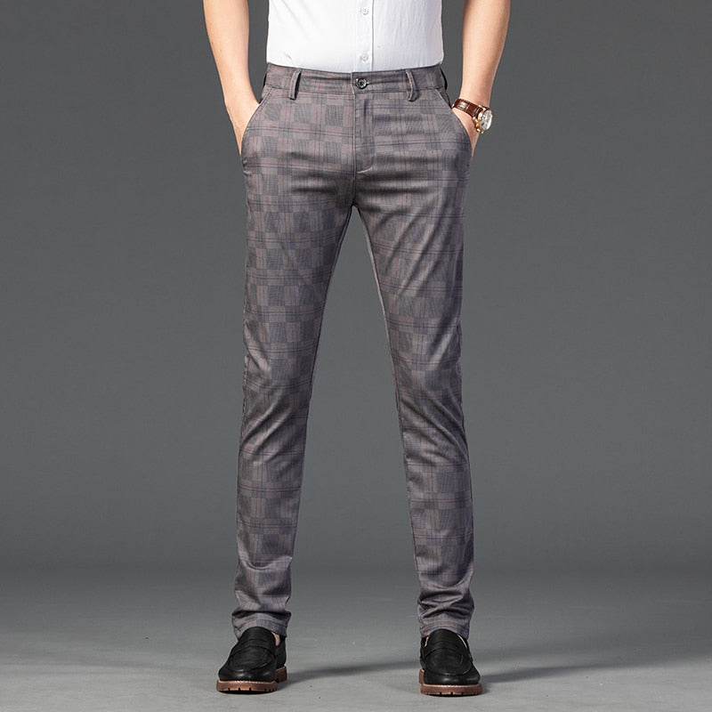 Calça Masculina Alfaiataria Xadrez