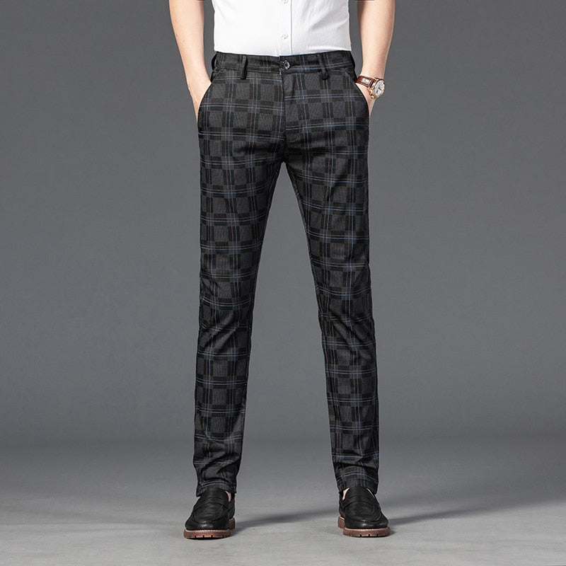 Calça Masculina Alfaiataria Xadrez