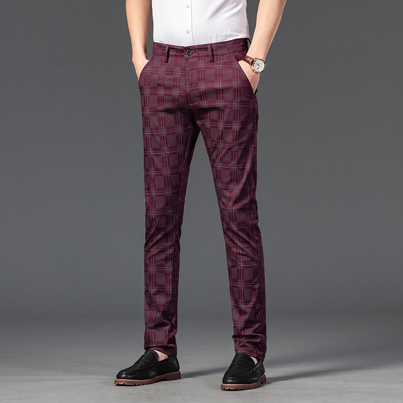 Calça Masculina Alfaiataria Xadrez