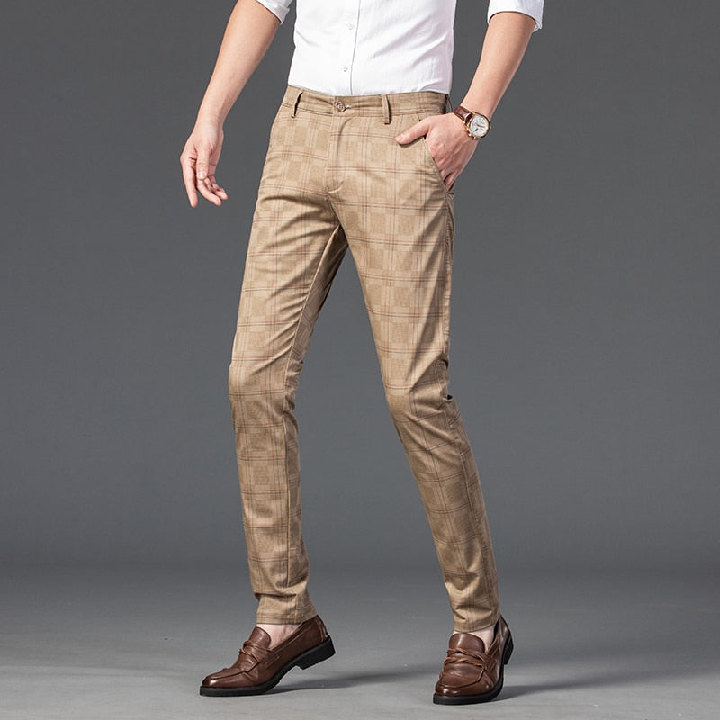 Calça Masculina Alfaiataria Xadrez