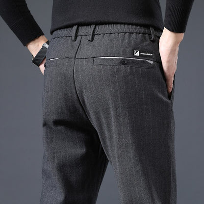 Calça Social Slim Fit Listrada