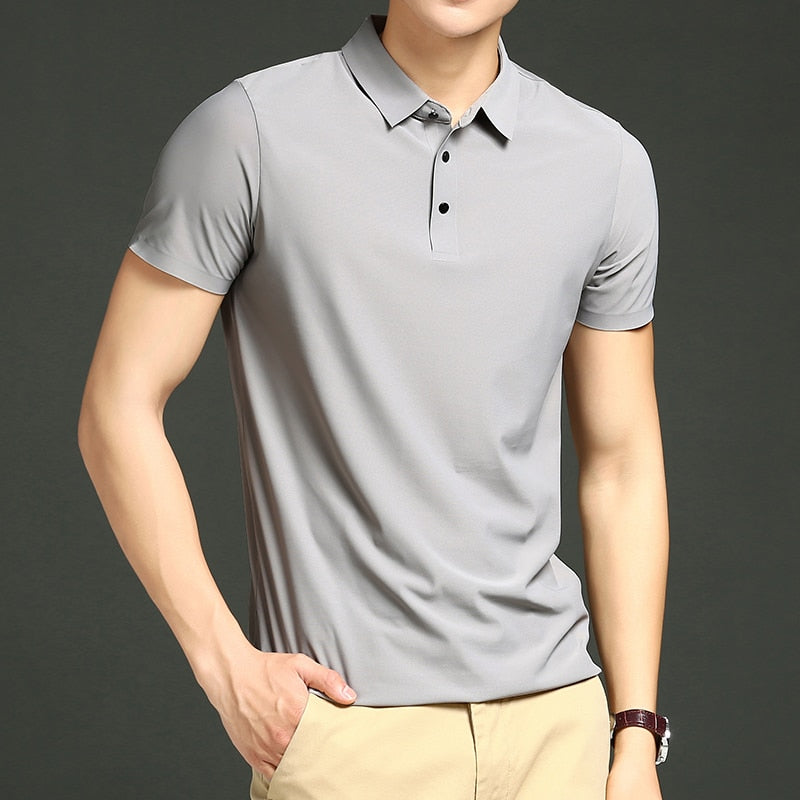 Camisa Polo Elegance - Tecido Elástico