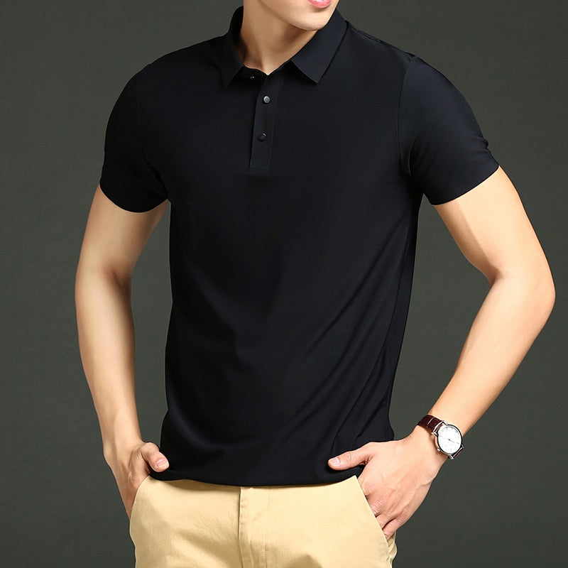 Camisa Polo Elegance - Tecido Elástico