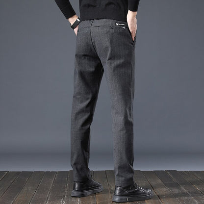 Calça Social Slim Fit Listrada
