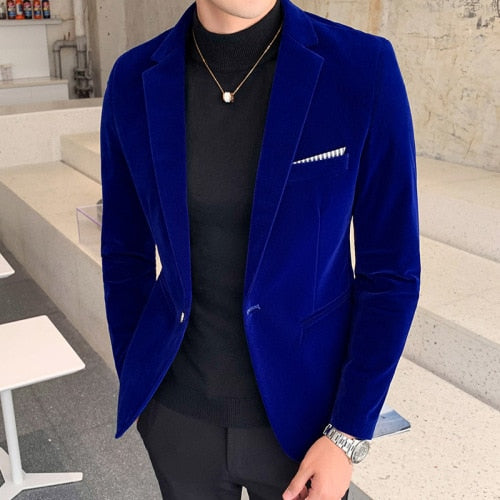 Blazer Masculino Veludo Alessio