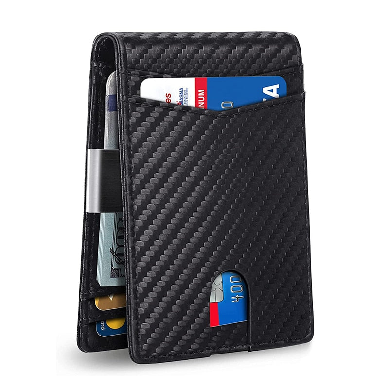 Carteira Masculina RFID Couro P.U - Mensfield Shop