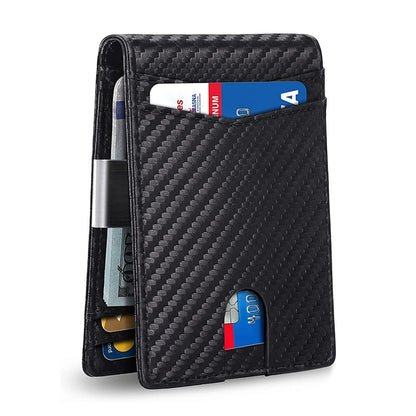 Carteira Masculina RFID Couro P.U - Mensfield Shop