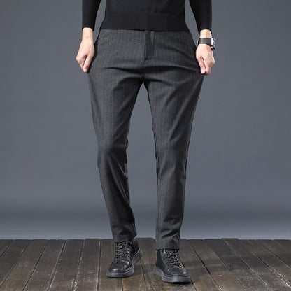 Calça Social Slim Fit Listrada
