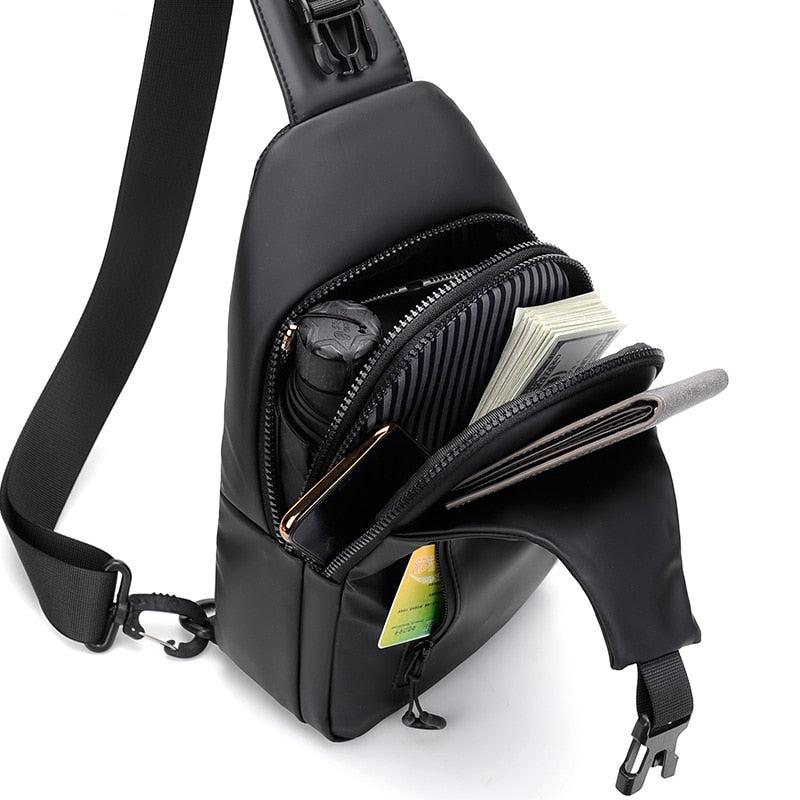 Bolsa Transversal Masculina de Nylon - Mensfield Shop