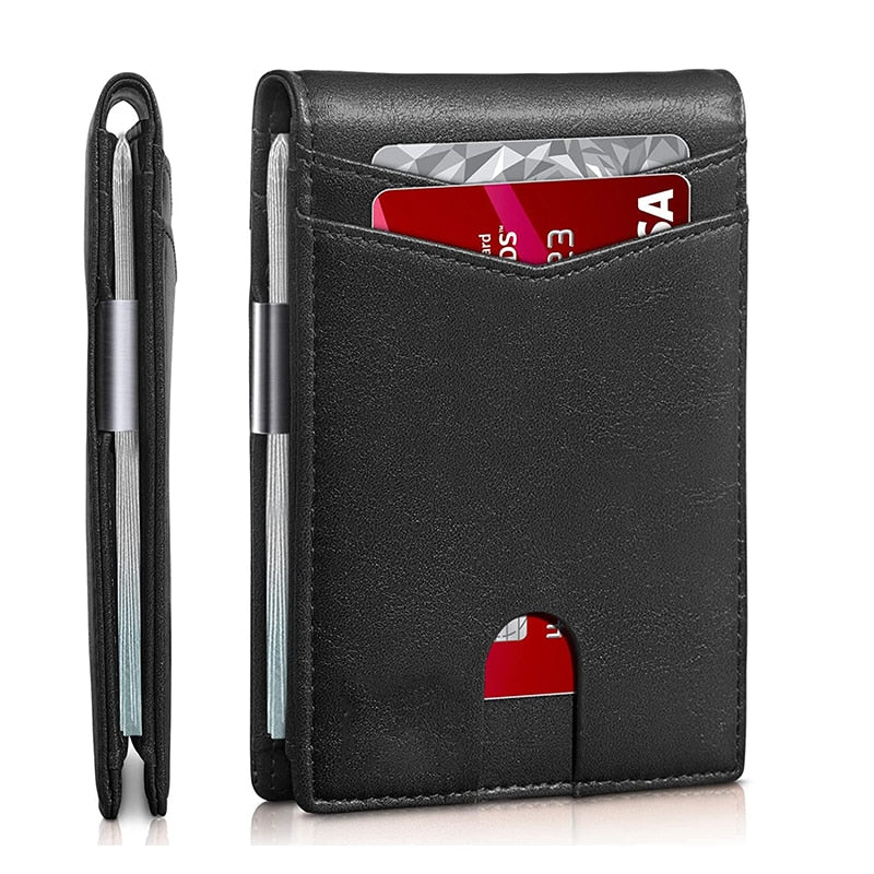 Carteira Masculina RFID Couro P.U - Mensfield Shop