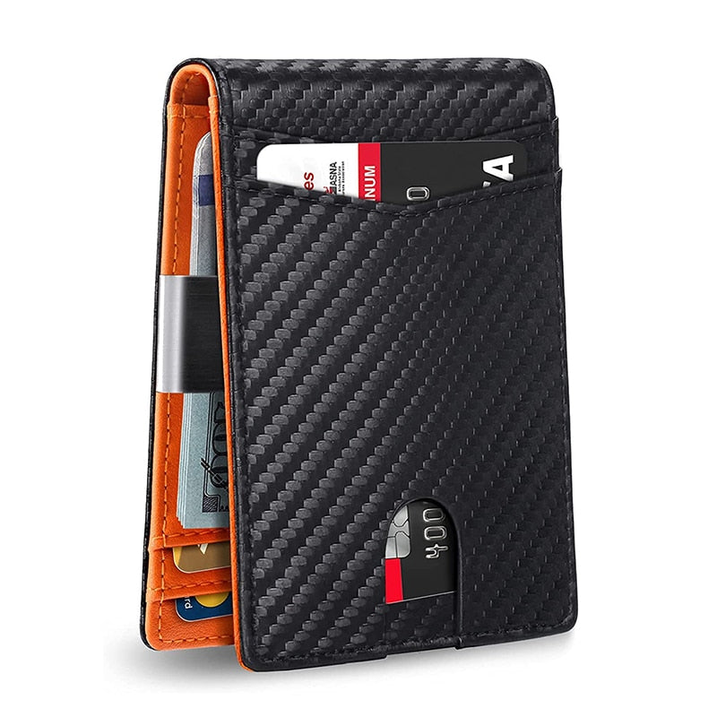 Carteira Masculina RFID Couro P.U - Mensfield Shop