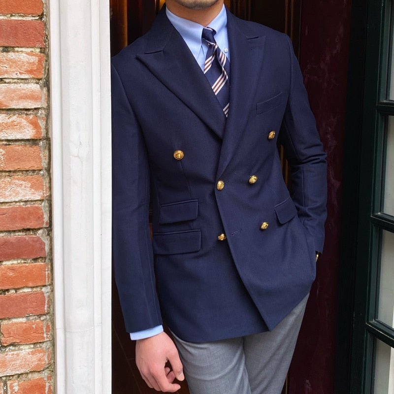 Blazer Abotoamento Duplo Moblan