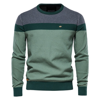 Suéter de Tricô Masculino Aiopeson - Mensfield Shop