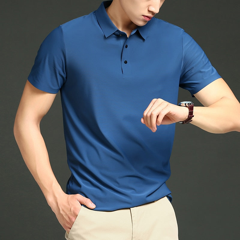 Camisa Polo Elegance - Tecido Elástico