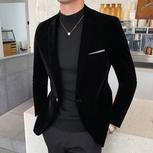 Blazer Masculino Veludo Alessio