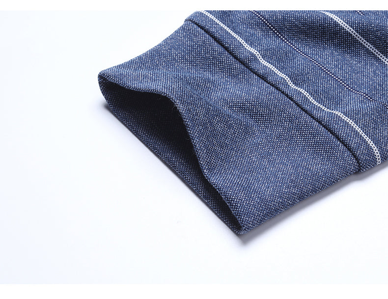 Camisa Polo Listrada Manga Longa