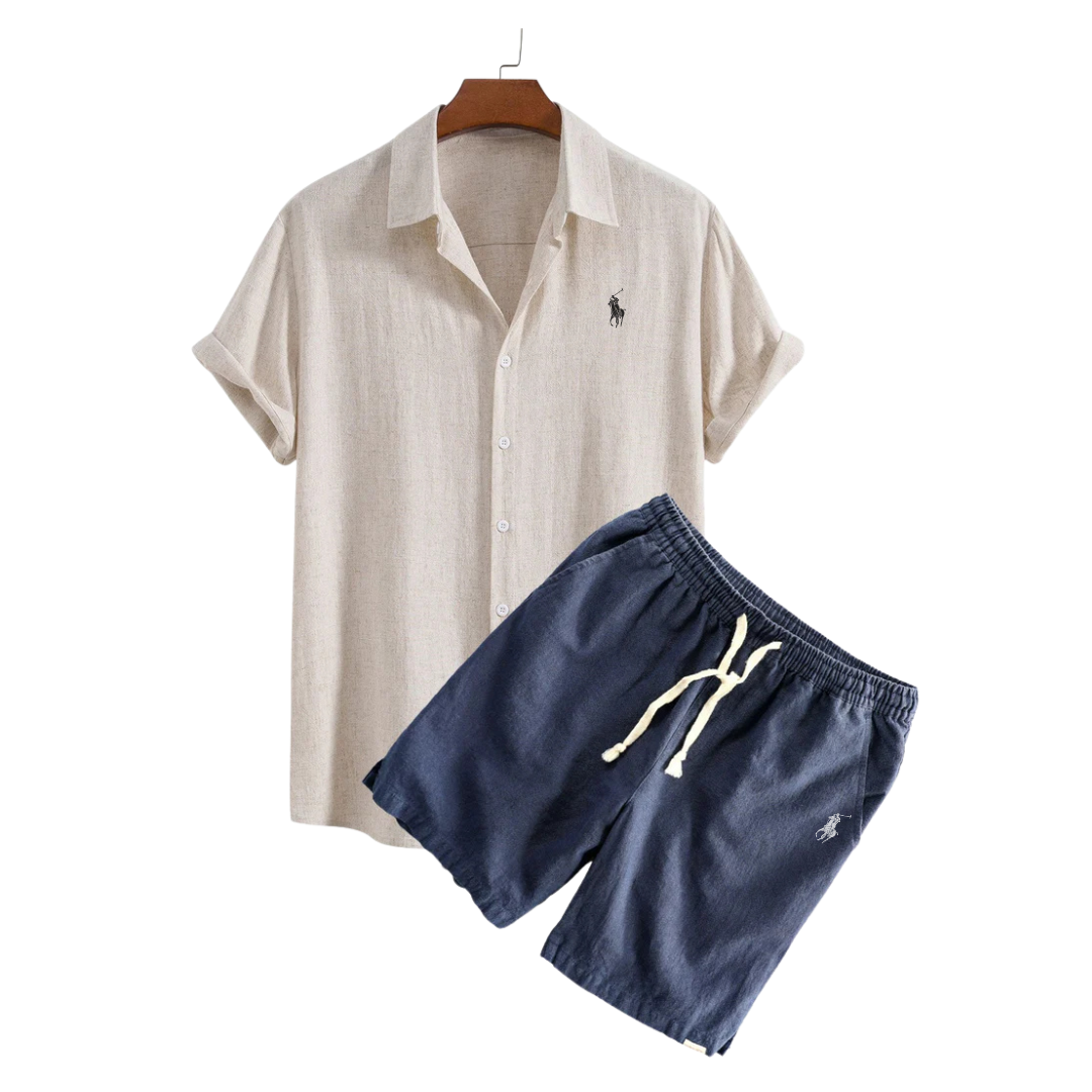 Rаlph Laurеn™ Premium Linen Shirt & Shorts Set
