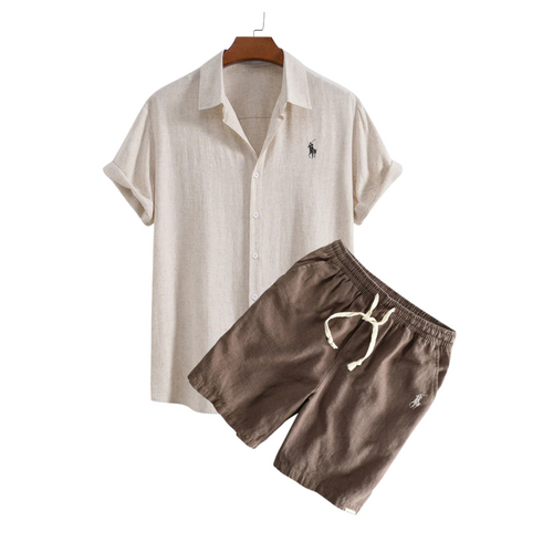 Rаlph Laurеn™ Premium Linen Shirt & Shorts Set