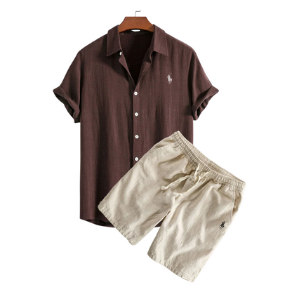 Rаlph Laurеn™ Premium Linen Shirt & Shorts Set