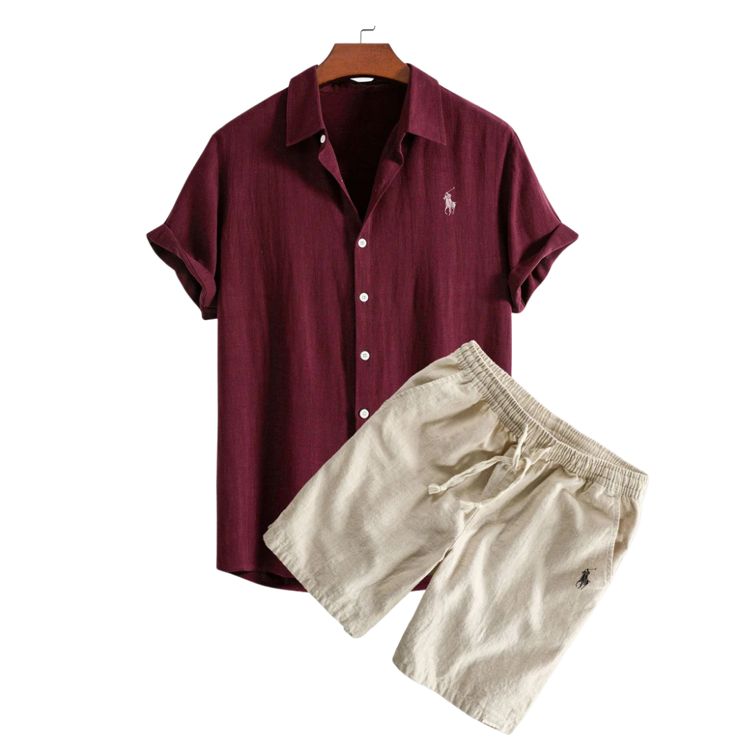 Rаlph Laurеn™ Premium Linen Shirt & Shorts Set